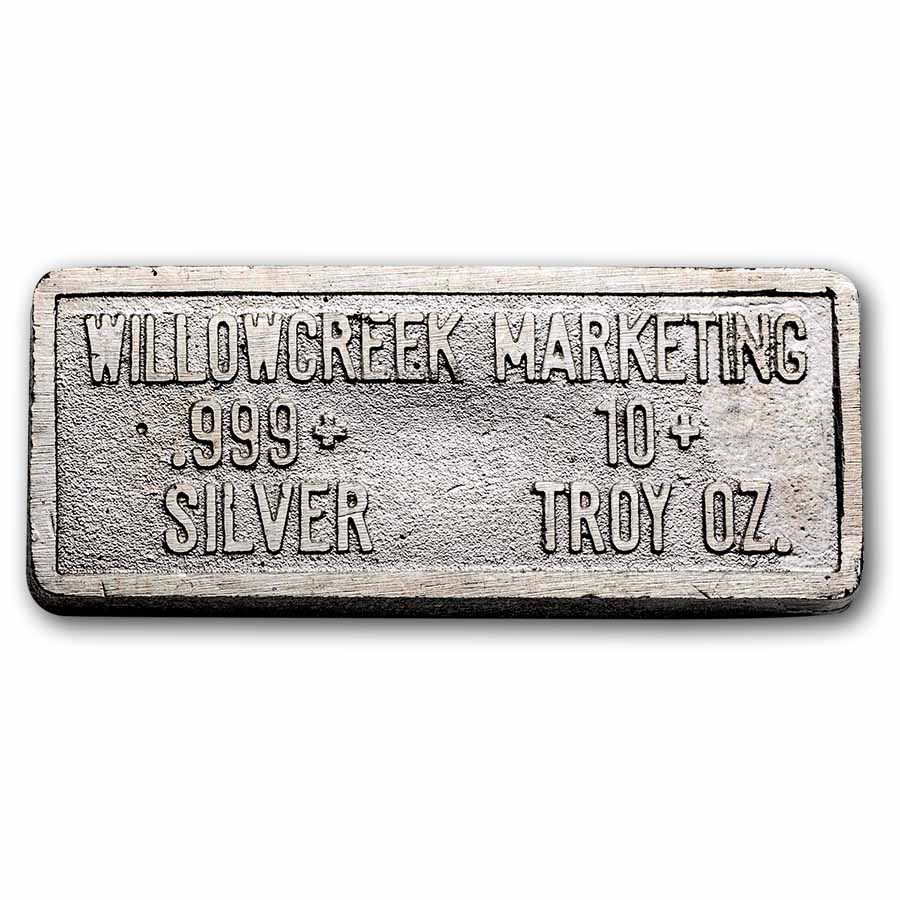 10 oz Silver Bar - Vintage Willowcreek Marketing