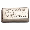 10 oz Silver Bar - Vintage W&M Wechsler Manufacturing Enterprises