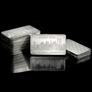 10 oz Silver Bar - Wall Street Mint (Type 1) 10 oz Silver Bar - Wall Street Mint (Type 1)