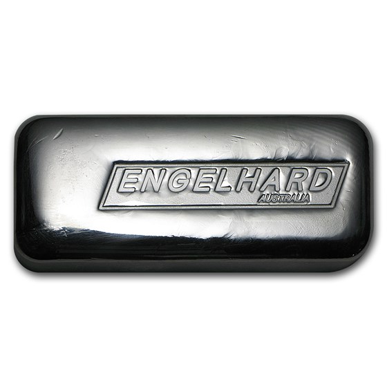 10 oz Silver Cast-Poured Bar - Engelhard-Australia 10 oz Silver Cast-Poured Bar - Engelhard-Australia