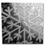10 oz Silver Hexagon - Snowflake