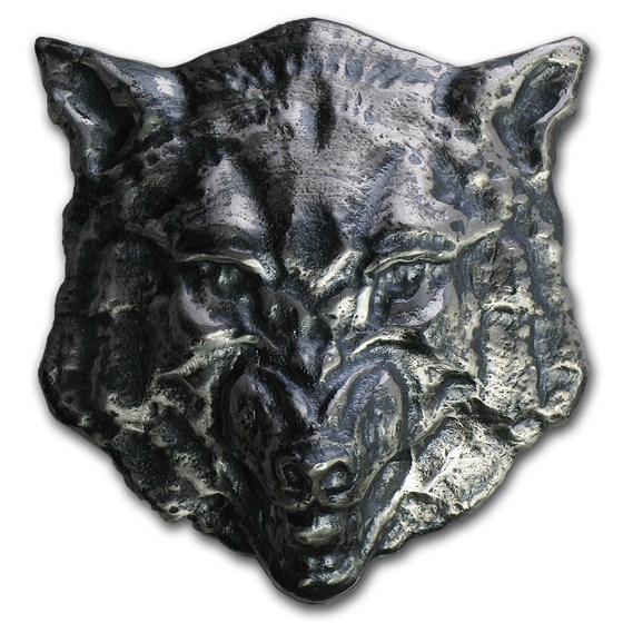 10 oz Silver - MK Barz & Bullion (3D Wolf) 10 oz Silver - MK Barz & Bullion (3D Wolf)