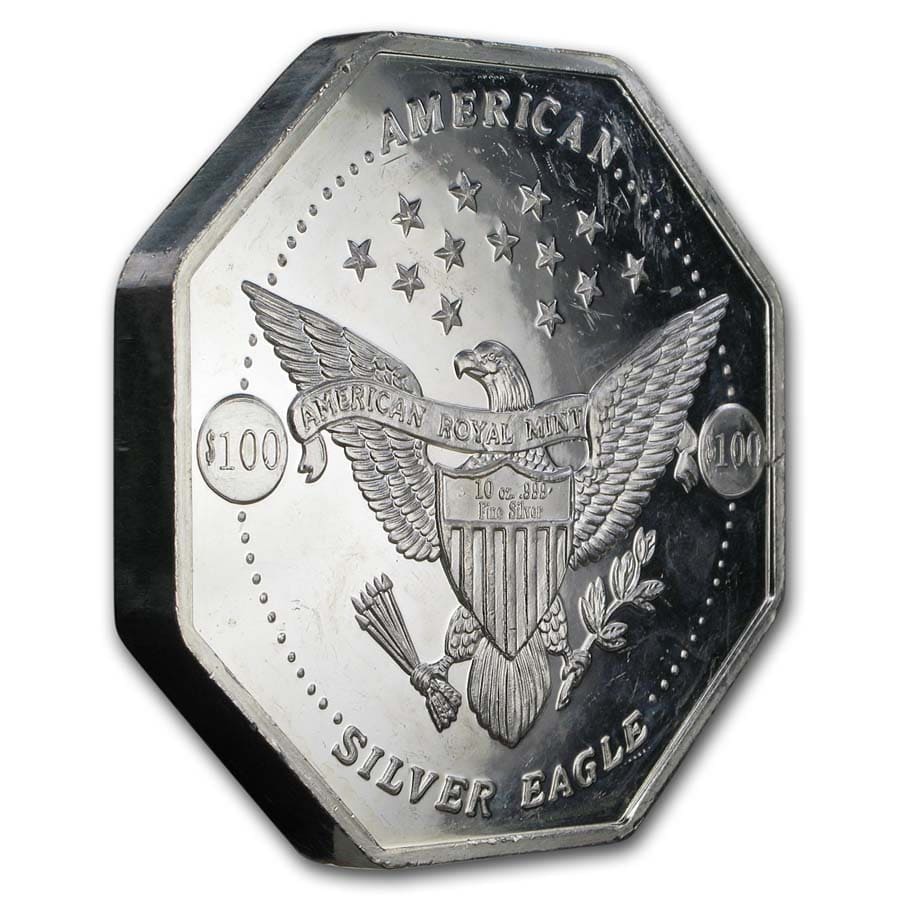 Buy 10 oz Silver Octagon - American Silver Eagle | APMEX