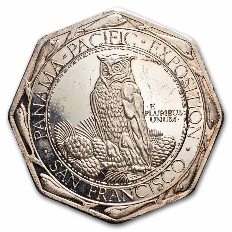 Buy 10 oz Silver Octagonal - Panama/Pacific Medal | APMEX