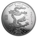10 oz Silver Round - APMEX (2012 Year of the Dragon)