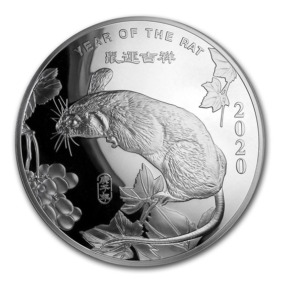 10 oz Silver Round - APMEX (2020 Year of the Rat)
