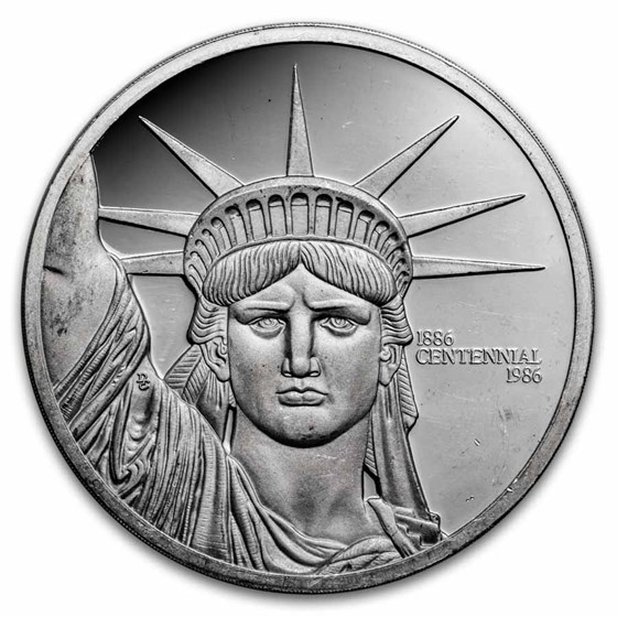10 oz Silver Round - MTB Statue of Liberty