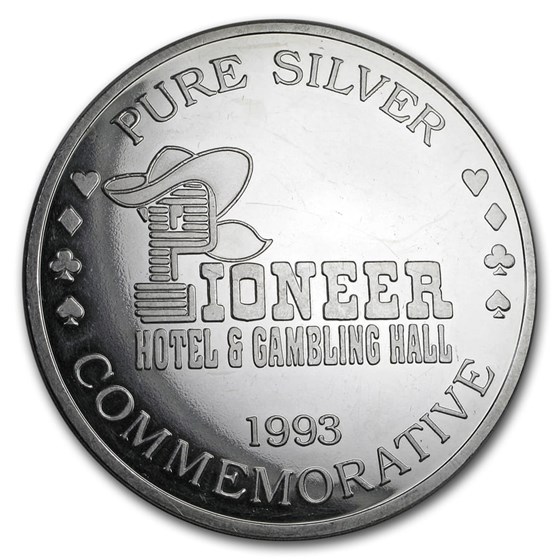10 oz Silver Round - Pioneer Hotel & Gambling Hall