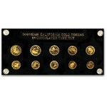 10 Piece California Gold Token Type Set (Replicas)