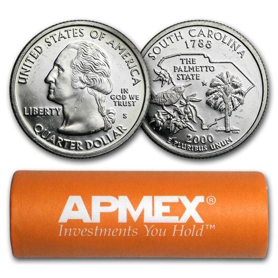 $10 Proof Quarters - 90% Silver 40-Coin Roll (Impaired) $10 Proof Quarters - 90% Silver 40-Coin Roll (Impaired)