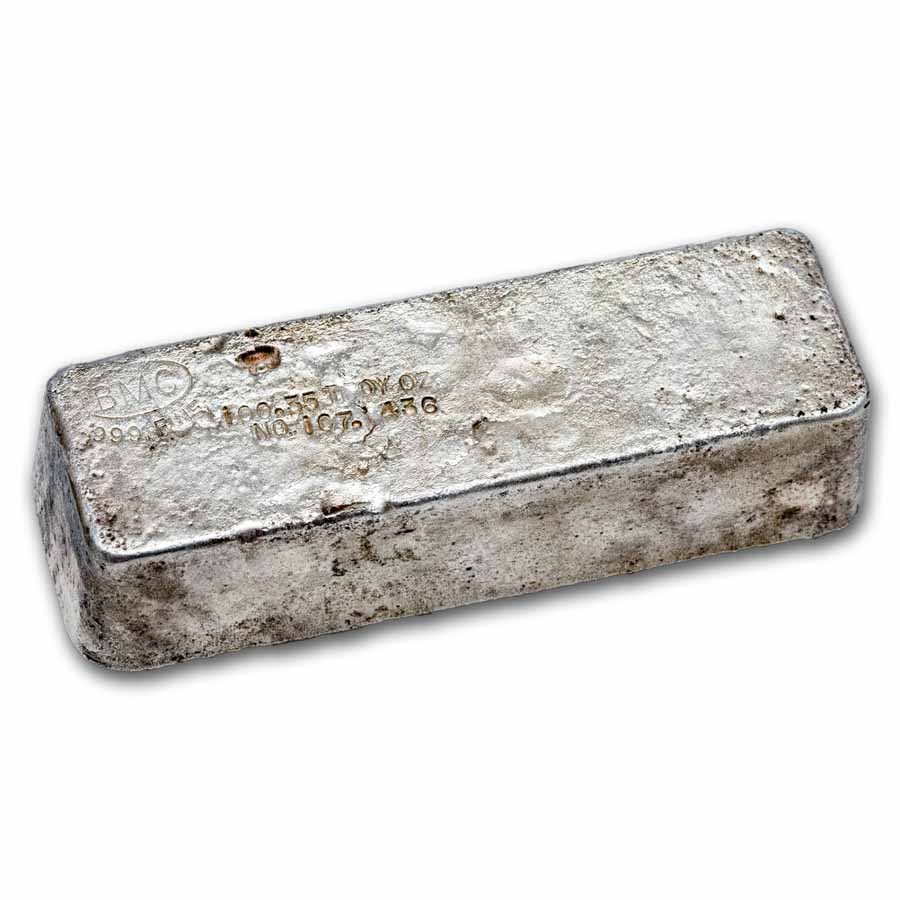 100.35 oz Silver Bar - Bathurst Mining Camp (BMC)
