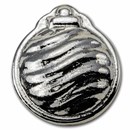 100 gram Cast-Poured Silver - Christmas Ornament