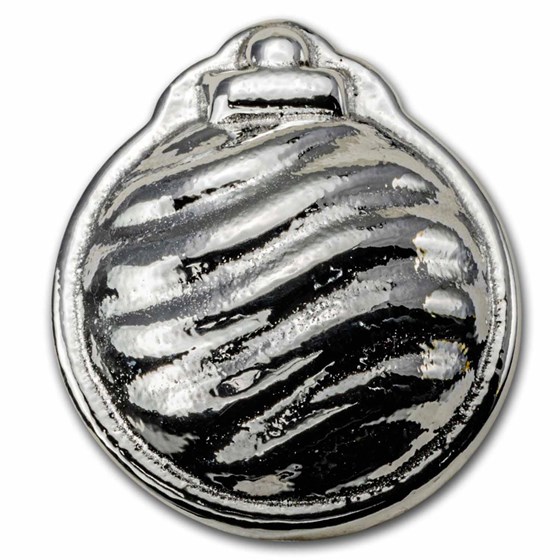 100 gram Cast-Poured Silver - Christmas Ornament 100 gram Cast-Poured Silver - Christmas Ornament