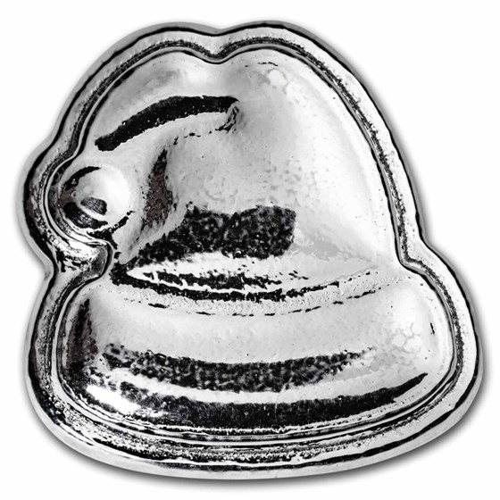 100 gram Cast-Poured Silver - Christmas Santa Hat 100 gram Cast-Poured Silver - Christmas Santa Hat