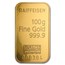 100 gram Gold Bar - Argor-Heraeus (Raiffeisen, Hologram)