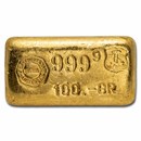 100 gram Gold Bar - Drijfhout Refinery (Vintage, Poured)