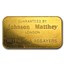 100 gram Gold Bar - Johnson Matthey-London (Pressed)
