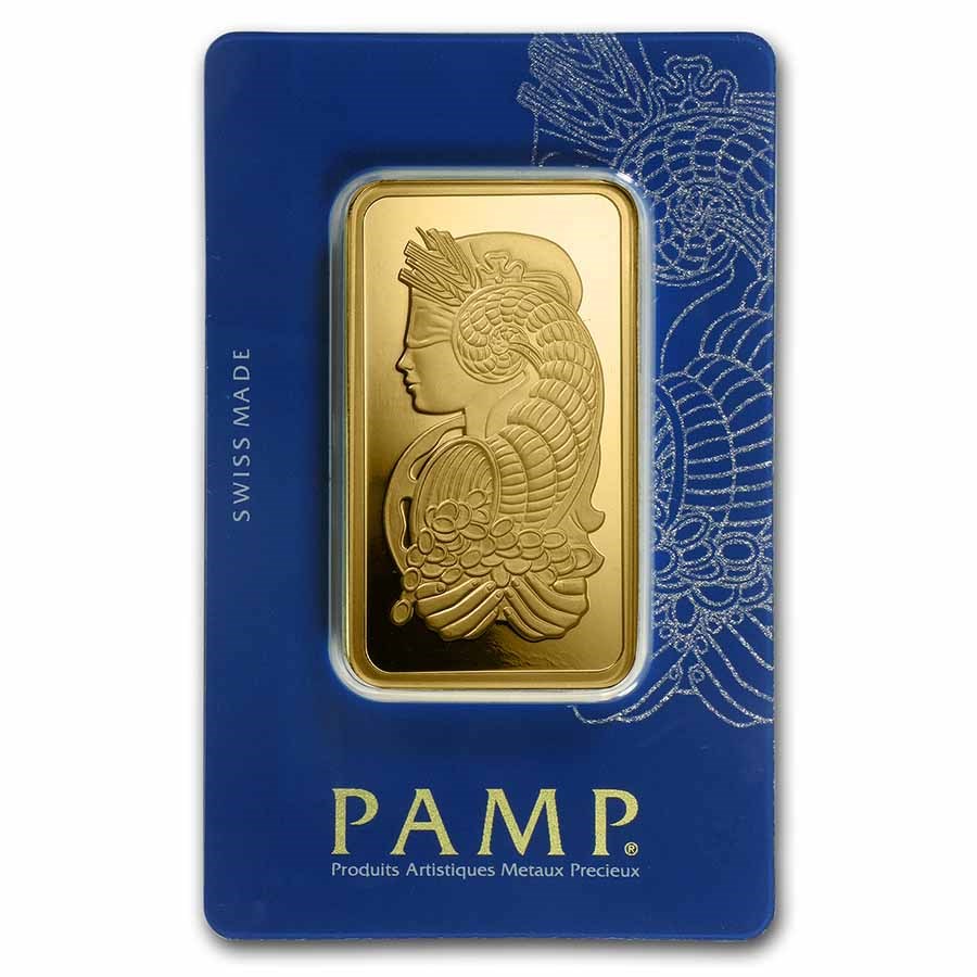 100 gram Gold Bar - PAMP Suisse Lady Fortuna Veriscan® (In Assay)