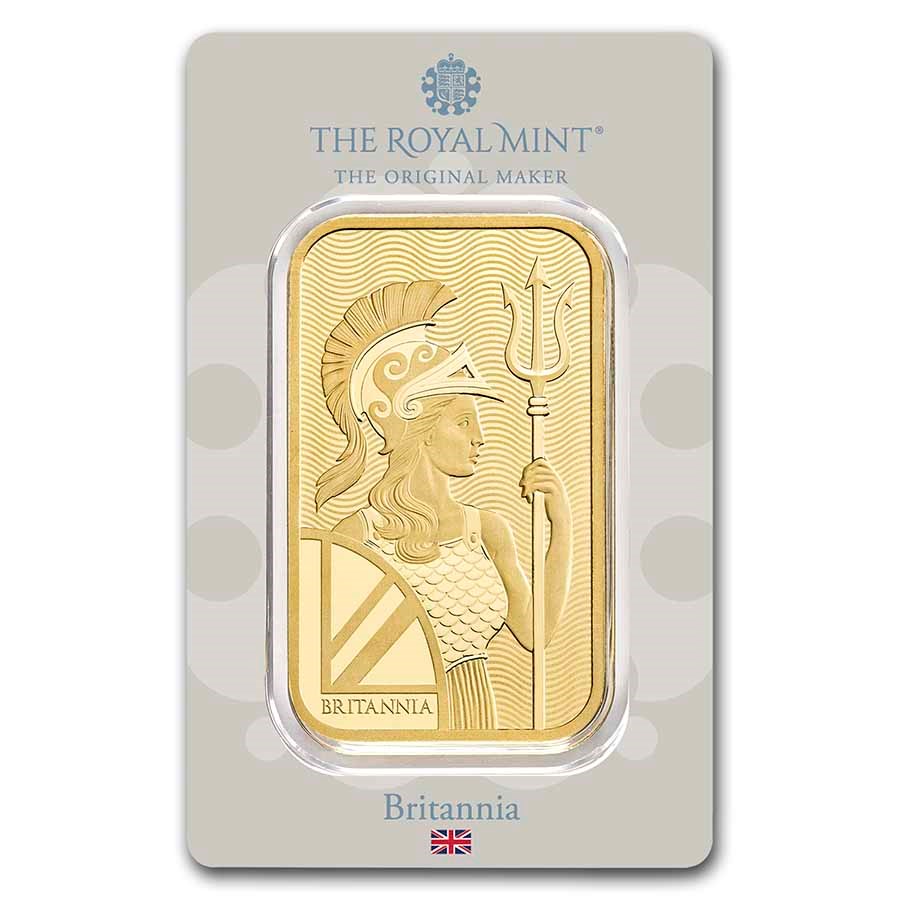 100 gram Gold Bar - The Royal Mint Britannia