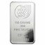 100 gram Silver Bar - Holy Land Mint (Dove of Peace)