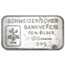 100 gram Silver Bar - Johnson Matthey (London/Schweizerischer)