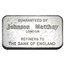 100 gram Silver Bar - Johnson Matthey (London/Schweizerischer)