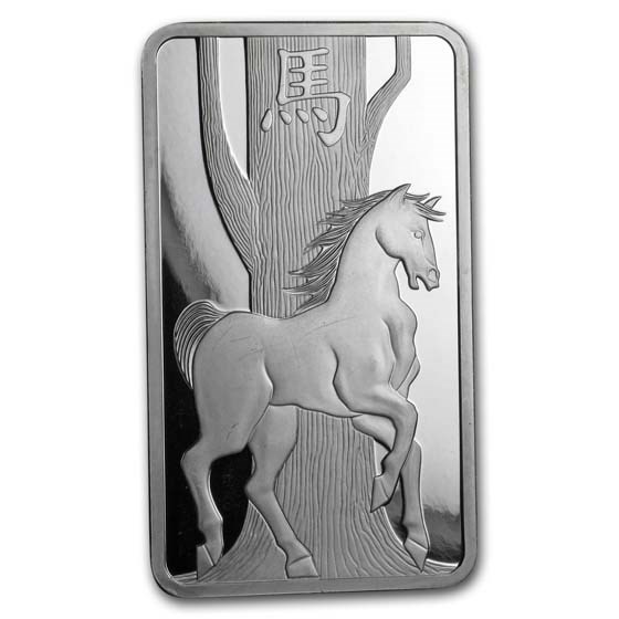100 gram Silver Bar - PAMP Suisse (Year of the Horse, No Assay)