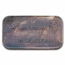100 gram Silver Bar - Swiss Bank Corporation