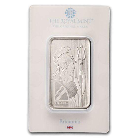 100 gram Silver Bar - The Royal Mint Britannia
