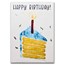 100 mg Gold in Greeting Card - Happy Birthday Cake Slice