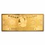 100 Milligram The North Pole Holiday Gold Bill (Frosty)