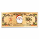 100 Milligram The North Pole Holiday Gold Bill (Santa Claus)