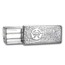 100 oz Cast-Poured Silver Bar - Pioneer Metals