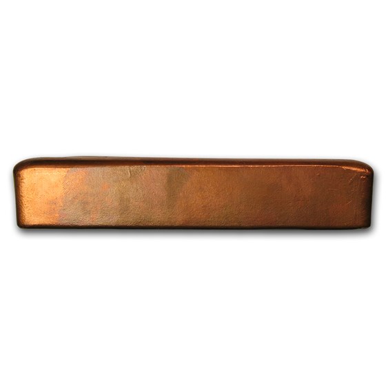 Buy 100 oz Copper Bar Geiger (Poured, .9999 Fine, Tarnished) APMEX