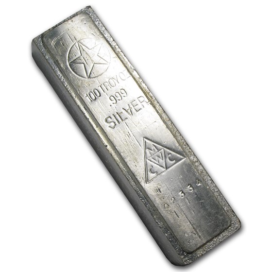 100 oz Silver Bar - American Republic Silver Co.