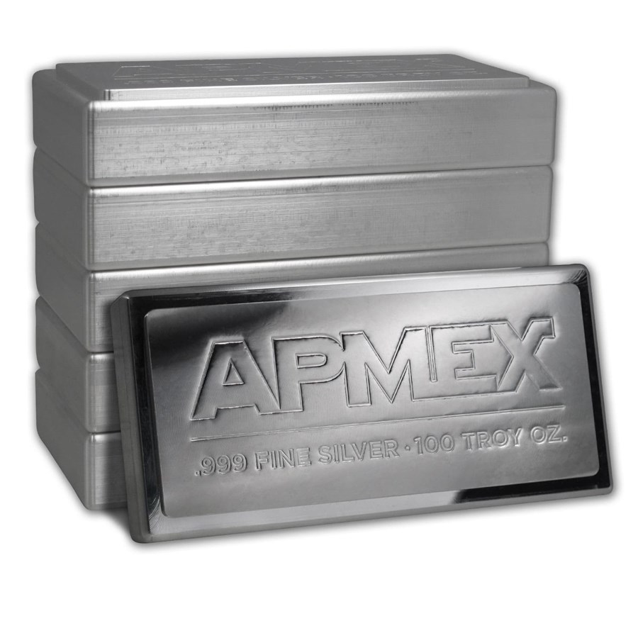 Buy 100 Oz Silver Bar APMEX Stackable APMEX