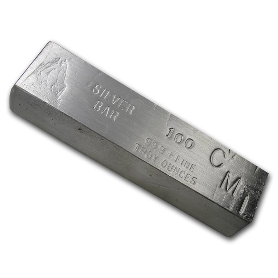 100 oz Silver Bar - CMI 100 oz Silver Bar - CMI