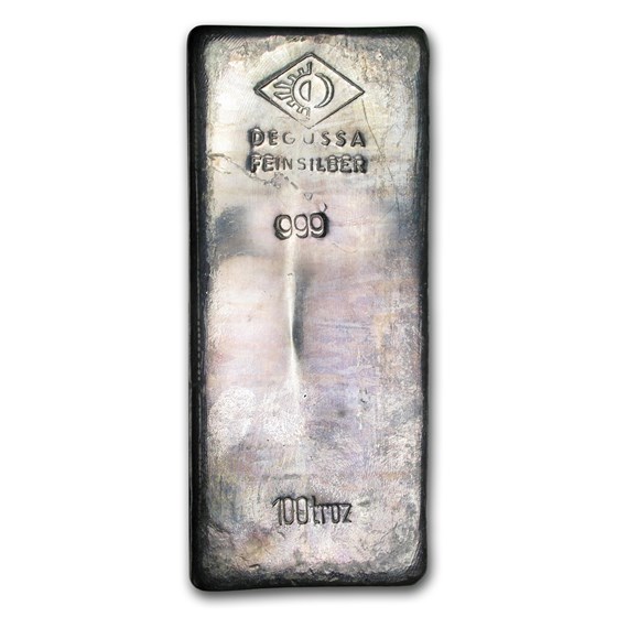 100 oz Silver Bar - Degussa 100 oz Silver Bar - Degussa