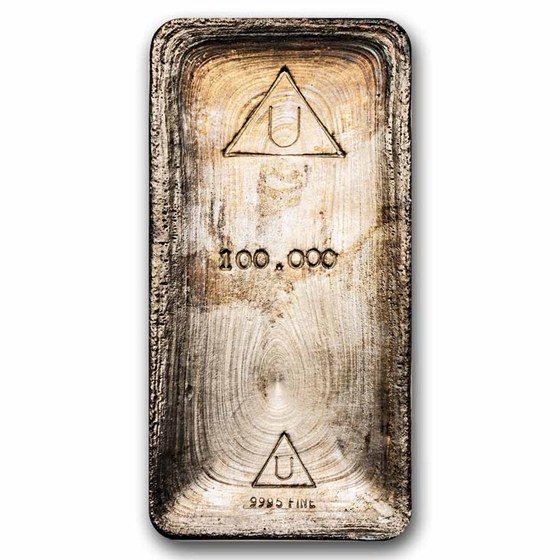 100 oz Silver Bar - Delta (w/COA, #13916)