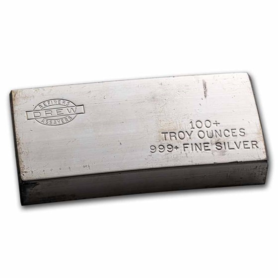 100 oz Silver Bar - Drew Silver Corp. 100 oz Silver Bar - Drew Silver Corp.