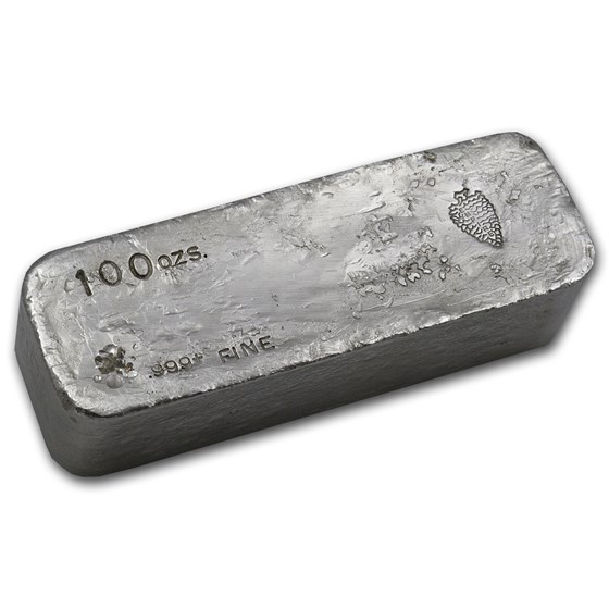 100 oz Silver Bar - Empire (Vintage) 100 oz Silver Bar - Empire (Vintage)