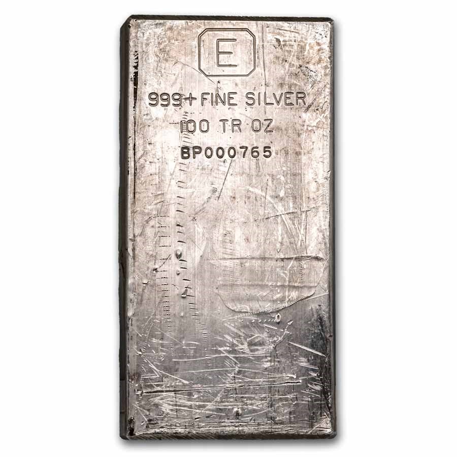 100 oz Silver Bar - Engelhard (First Generation, Extruded)