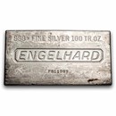 100 oz Silver Bar - Engelhard (Struck, CSRCO Stamp)
