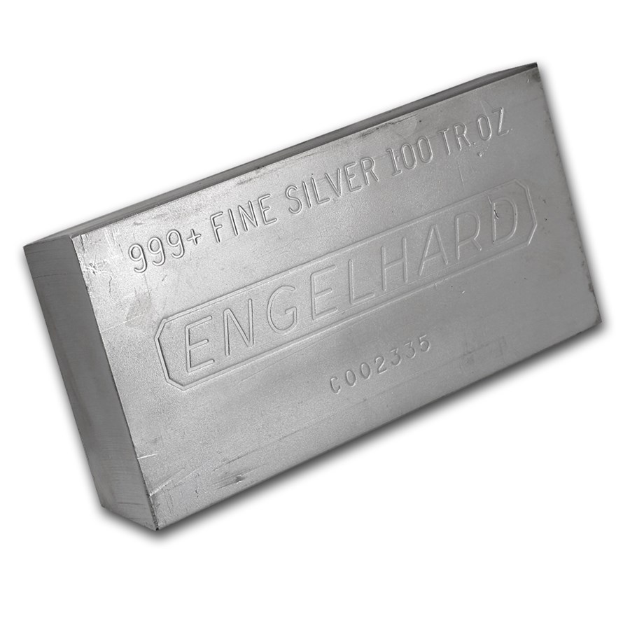 100 oz Silver Bar - Engelhard (Struck)