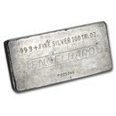 100 oz Silver Bar - Engelhard (Vintage/Poured)