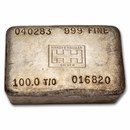 100 oz Silver Bar - Handy & Harman