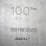 100 oz Silver Bar - Heraeus (Extruded)