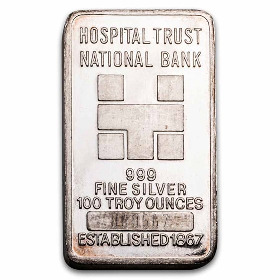 100 oz Silver Bar - Hospital Trust