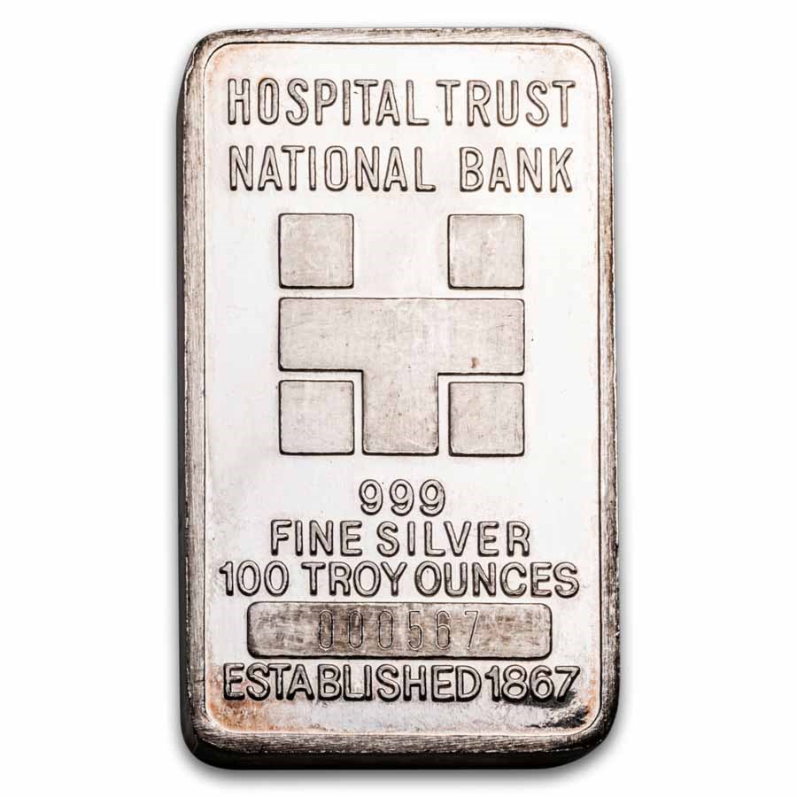 100 oz Silver Bar - Hospital Trust