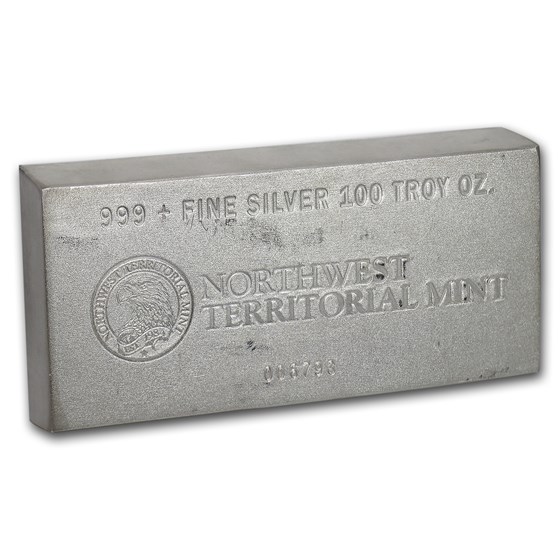100 oz Silver Bar - Northwest Territorial Mint 100 oz Silver Bar - Northwest Territorial Mint